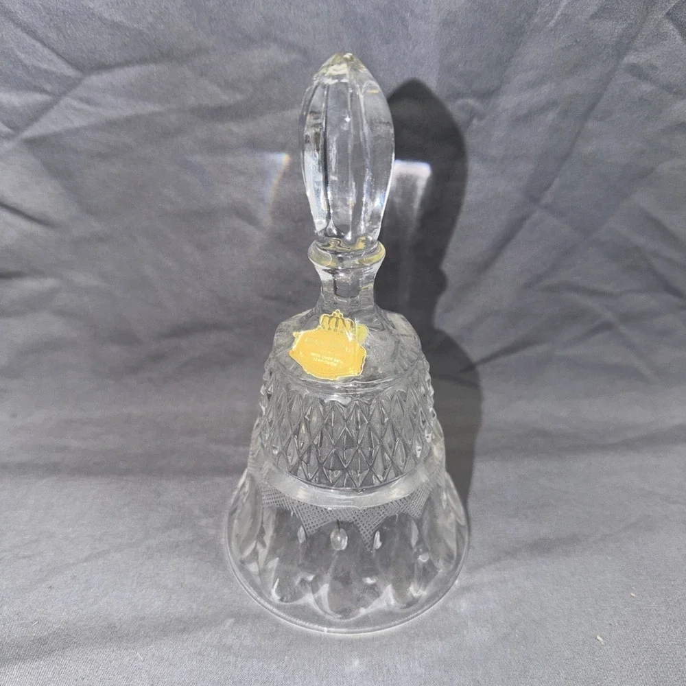Vintage Crystal Bell Shaped Decoration No Clapper About 6
